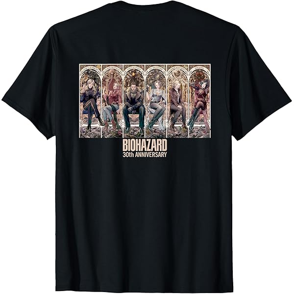 バイオハザード 30th Tシャツ グリーン まんなたぬき ② Amazon | バイオハザード30周年 ラクーンくん Tシャツ | Tシャツ