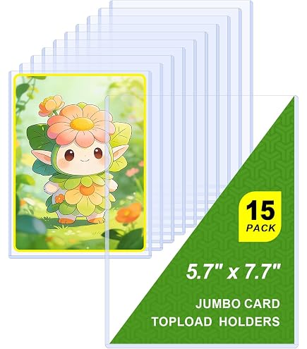 Amazon.co.jp: ジャンボカードスリーブ 5.4 x 7.4~100枚パック クリア
