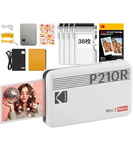 Amazon.co.jp: コダック KODAK Mini 3 Retro 4PASSポータブルフォト