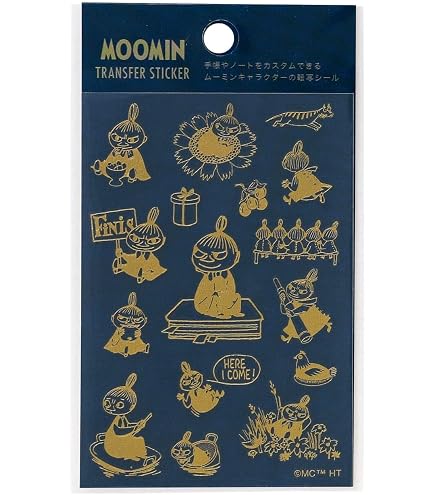 Amazon.co.jp: 箔押し 転写シール ムーミン 【B】 MM113 B : 文房具