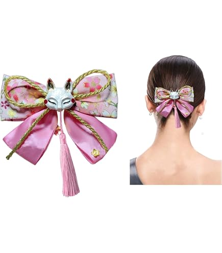 Amazon.co.jp: Hair Ornament, Tassel, Hair Clip, Kanji Kimono