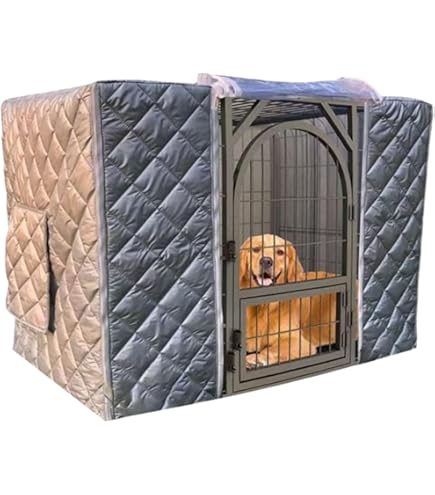 犬小屋　防音　無駄吠え防止ケージ　ホワイト Amazon.co.jp: 防音ケージカバーⅣ キャスター付き(ホワイト) 室内犬の