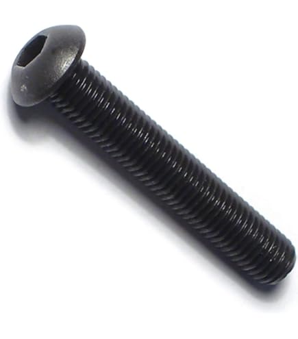 Prime-Line 1/4-28 X 1 Inch Socket Head Cap Screws – Black Oxide Steel, Hex Drive, 10-Pack, Fine Thread, For Machinery & Tight Spaces