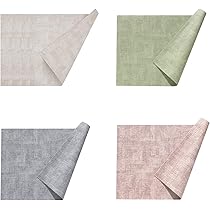 【色: オフホワイト】Univo Colors ランチョンマット 高質PUレザー Amazon｜Univo Colors ランチョンマット 高質PUレザー 4枚