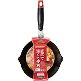 ストリックスデザイン IH深型煮込みパン レッド 21cm 幅広で深くて便利 IH ガス火対応 鍋 注ぎ口付き フッ素加工 SA-019X