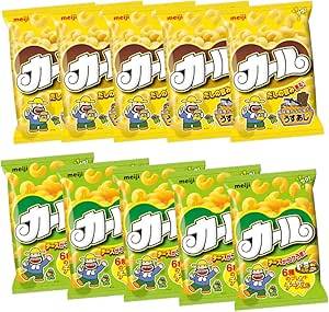 エリア限定品 明治 カールチーズあじ 64g 5袋 カールうすあじ 68g 5袋 食べ比べセット 明治 スナック菓子 通販 Amazon