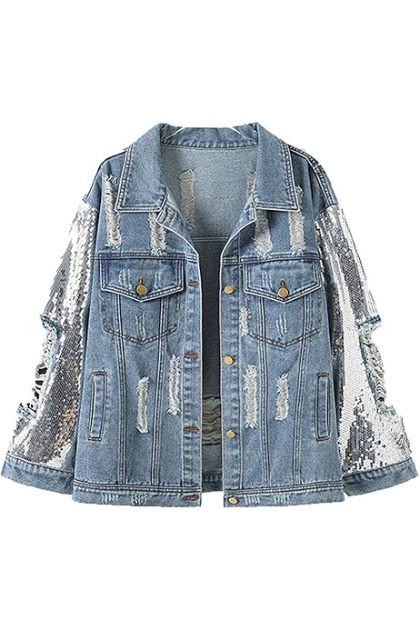 light blue denim jacket amazon