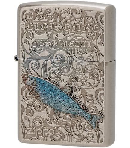 Amazon | ZIPPO(ジッポ) ライター 魚 ヴィンテージフィッシュ 本七宝