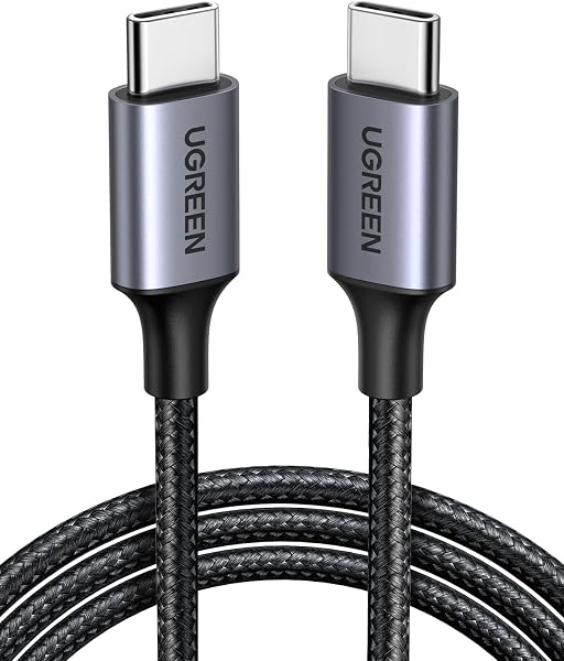 UGREEN USB Type C ケーブル 【PD対応 60W 急速充電】USB C iPhone 充電ケーブル タイプC USBケーブル 根元強化 断線防止 iPhone 17/16/15シリーズ MacBook Pro/Air iPad Pro Galaxy Xperia各種対応 (1M) - 1