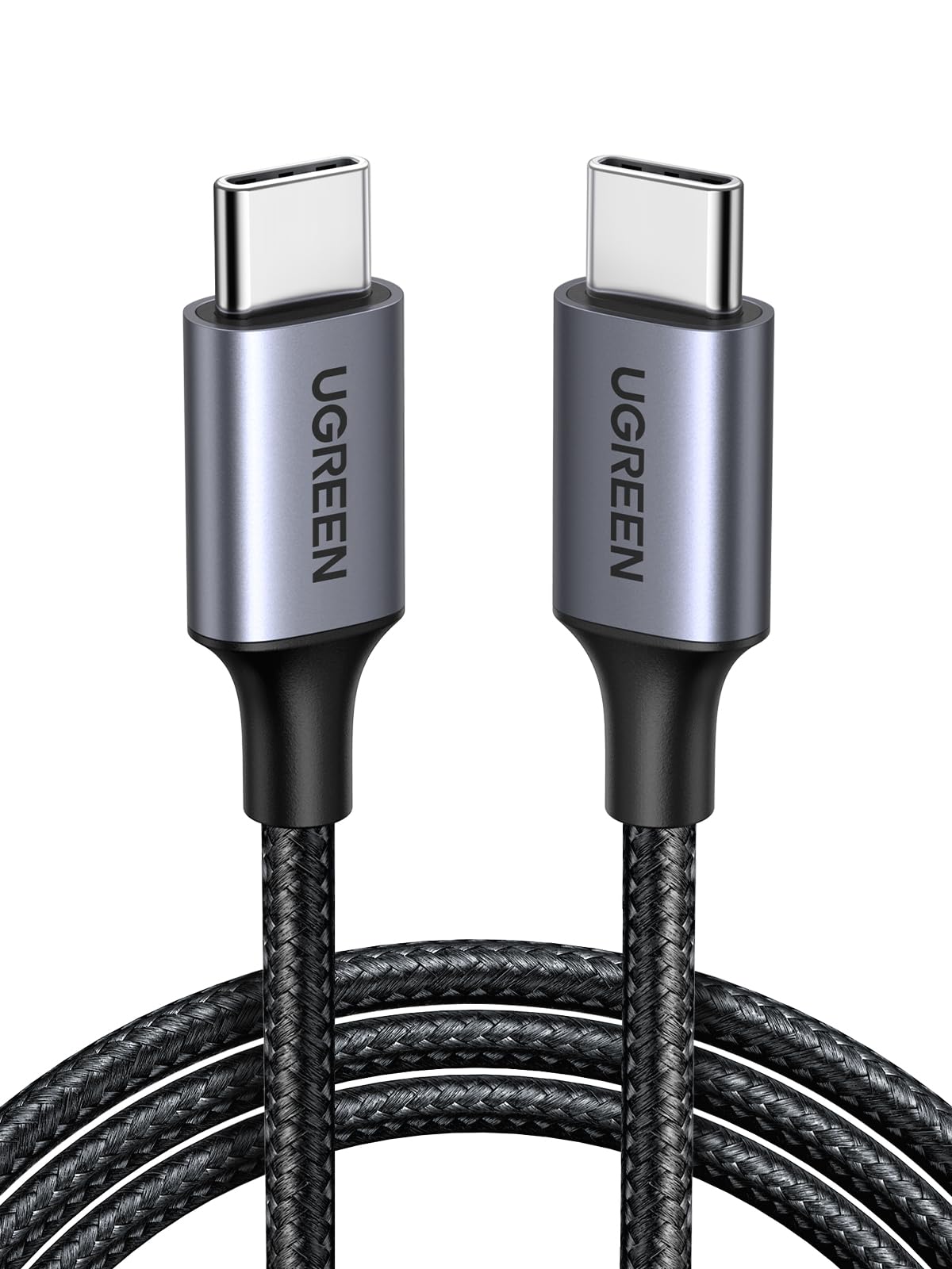 UGREEN USB Type C ケーブル PD対応 60W 急速充電 USB C iPhone 充電ケーブル タイプC USBケーブル 1M | 超高耐久性、根元強化 断線防止、ナイロン編み、480Mbpsデータ転送、幅広い互換性、iPhone