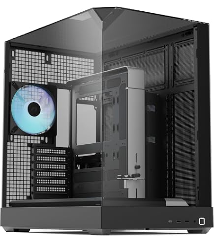 Amazon | APNX V1 Black ARGB ファン4基搭載 デュアルチャンバー
