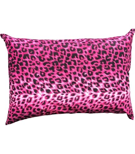 Amazon｜枕カバー 43 63 2枚セット ヒョウ柄 ピンク 日本製 43x63｜枕