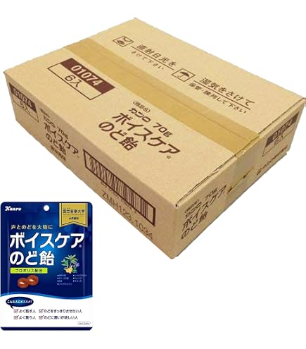 Amazon.co.jp: カンロ ボイスケアのど飴 70g×12袋 ボイスケア のど飴