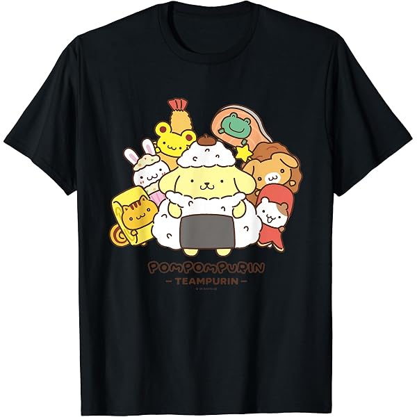 Amazon | ポムポムプリン ジャンプ ライトカラー Tシャツ | Tシャツ