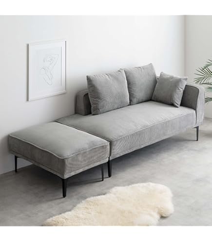 Amazon｜家具350 Sommet ソメ ソファー 2人掛け カウチ 二人掛け