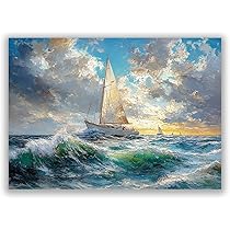 イルミネーションアート 嵐を進む船 絵画 インテリア イルミネーションアート 嵐を進む船 絵画 インテリア 嵐の中の船
