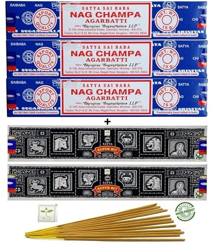 Amazon.co.jp: SATYA SAI BABA NAG CHAMPA お香 インド【ナグチャンパ