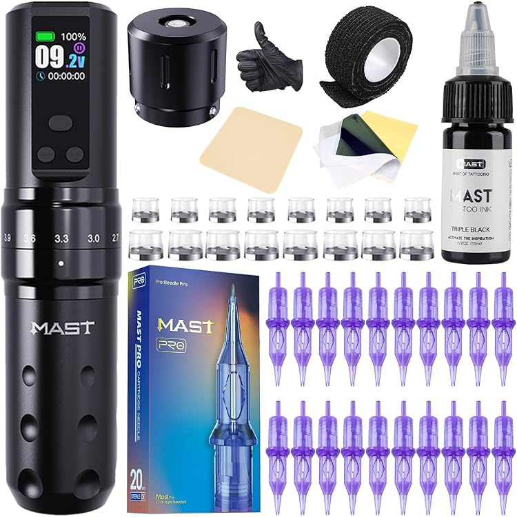MAST マスト　タトゥーマシン　ペン型　ワイヤレス Amazon | 【MAST】ワイヤレス ペン型タトゥーマシーン ブラック