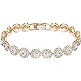 SWAROVSKI Women's Angelic Jewelry Collection, Rose Gold Tone Finish, Clear Crystals