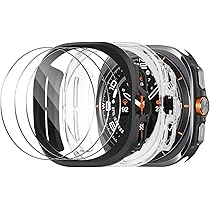 Amazon.co.jp: 【2+3枚セッ】For Galaxy Watch Ultra ケース（2枚）+ 