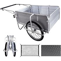 Amazon.co.jp: 【ロッド付き】 リヤカー アルミリヤカー 折りたたみ式