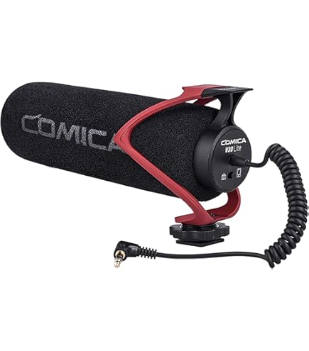 Nicama Cardioid Condenser Microphone For DSLR Cameras | 3.5mm Interview Mic With Windscreen | Nikon Canon Sony Compatible