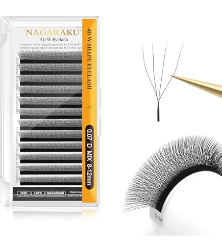 Amazon | NAGARAKU まつげエクステンシュン 4D ボリューム 超極細で