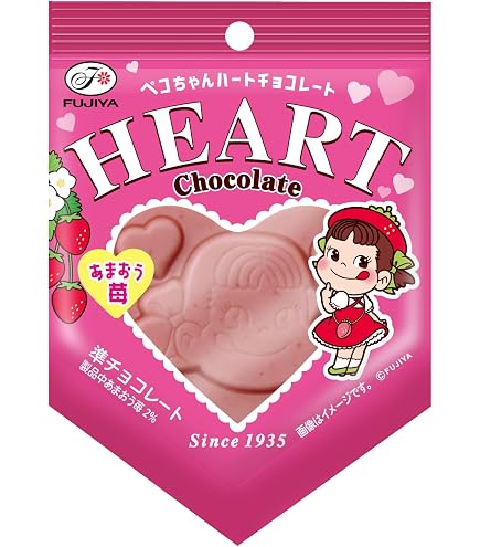 Amazon | 不二家 ハートチョコレート（ピーナッツ） 1枚×10袋 | 不二家
