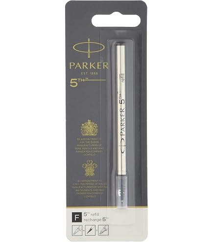 Amazon | パーカー【PARKER】【5本まとめ買い】替芯 ブラック(ペン先:F