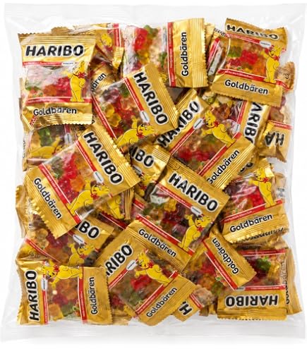 Amazon.co.jp: HARIBO ハリボー ミニゴールドベア バケツ 980g (100袋