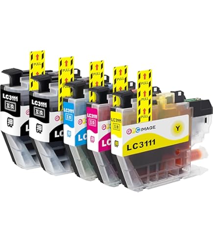 Amazon.co.jp: LC3111 LC3111-4PK 4色セット+ブラック1本 計5本セット