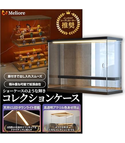 5段 コレクションケース アクリル 幅32cm 段差式 LED 光る CB-03 5段 コレクションケース アクリル 幅32cm 段差式 LED 光る アクリル