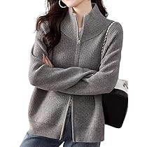 Amazon | [ワン アンブ] ニットカーディガン レディース ダブル