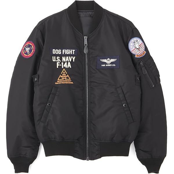 Amazon | [アヴィレックス] ジャケット LEATHER TYPE MA-1 メンズ XL