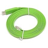 KAUMO CONSOLE(RJ45) USB変換 コンソールケーブル (グリーン 3.6m FTDIチップ)