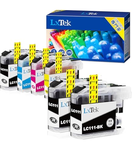 Amazon.co.jp: LxTek LC111-4PK 互換インクカートリッジ ブラザー