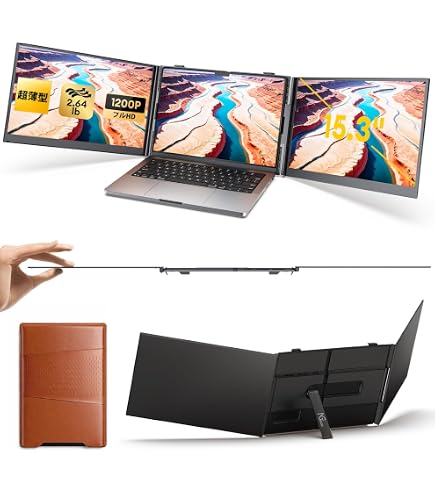 Amazon.co.jp: Laptomo M2 デュアルポータブルモニター ノートパソコン