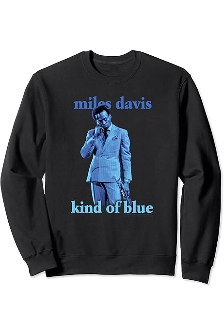 Amazon | マイルス・デイビスの青い色相の写真 長袖Tシャツ | Tシャツ 