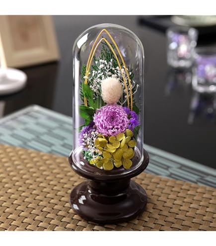 Amazon｜ボトルプリザM1 プリザーブドフラワー 仏花 ガラスケース入り