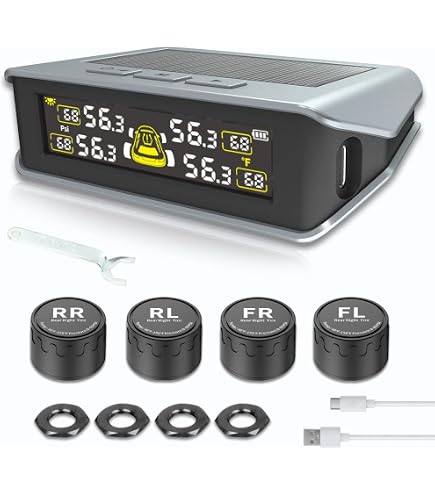 Amazon.co.jp: TPMS タイヤ空気圧モニター【2026新登場・日本語警告音