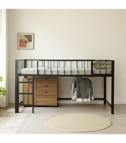 Amazon｜STPZHXC ロフトベッド パイプベッド シングル 高さ110cm 耐