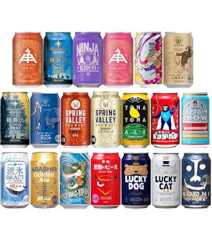 Amazon.co.jp: 人気クラフトビール6種アソート 350ml×24本（6種×各4本