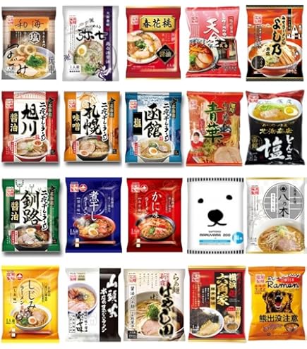 Amazon.co.jp: ラーメン 袋麺 インスタント麺 詰め合わせセット (12種1