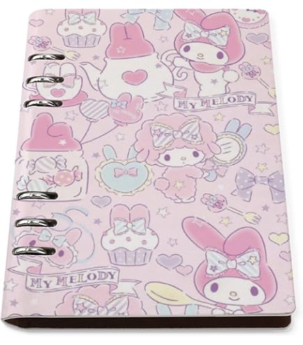 MY MELODY　レトロ手帳 Amazon.co.jp: マイメロ バインダーノート メモ帳 システム手帳
