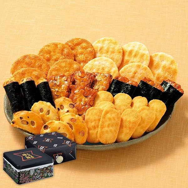 Amazon.co.jp: もち吉職人館 小缶【38袋(43枚)】 : 食品・飲料・お酒