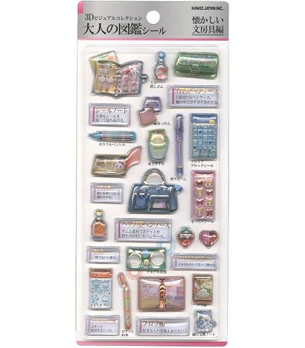 Amazon.co.jp: カミオジャパン シール 大人の図鑑シール ファミレス