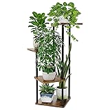 Bamworld フラワースタンド 室内 プランタースタンド 4段観葉植物 台 おしゃれ 植物 棚 植木鉢台 プランターラック リビング 寝室 ベランダ