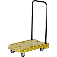 【Amazon.co.jp限定】TRUSCO(トラスコ) 小型樹脂台車 こまわり君α(キャスター変更タイプ) オリーブ MP6039NAOG 折りたたみ 軽量 静か 静音 小型 コンパクト