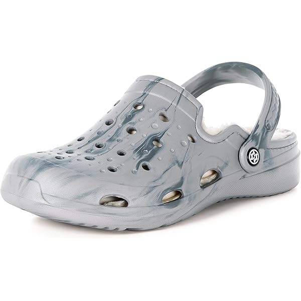 Amazon | Crocs (クロックス) ユニ 裏地付き マーブルクロッグ