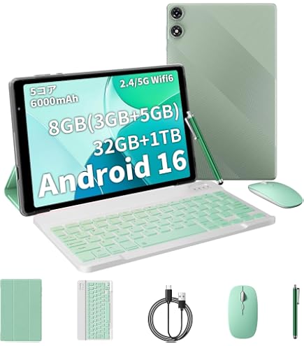 Amazon.co.jp: タブレット 10インチ Android16 Wi-Fi6モデル 4GB+64GB+